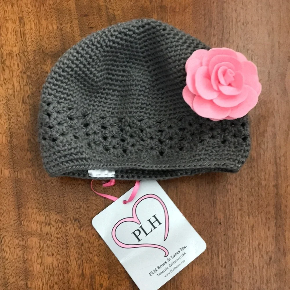 PLH Bows Crochet Infant Cap